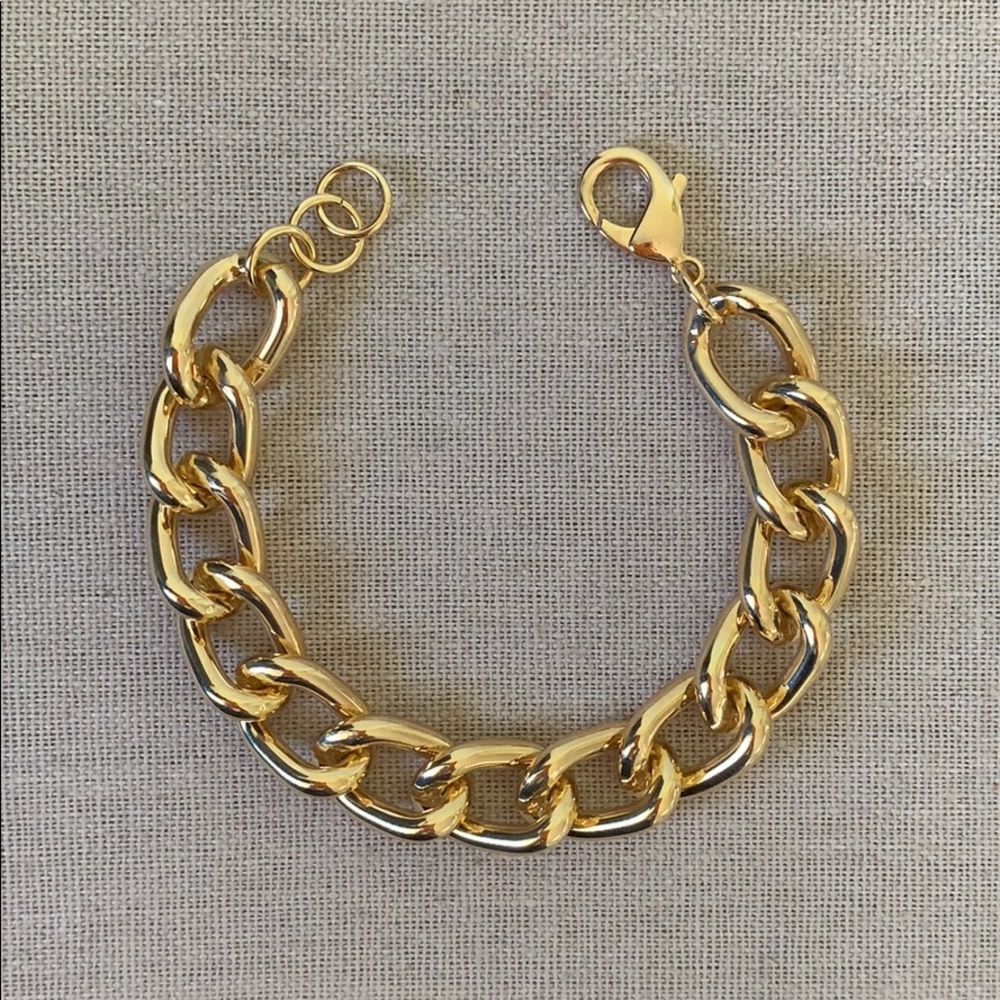 18k Gold Filled Chain Link Bracelet